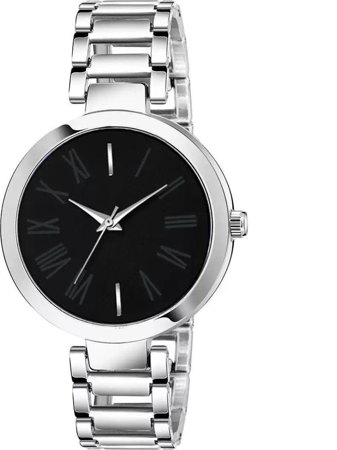 SZN Women Dial & Stainless Steel Straps Analogue Watch TN Black -V