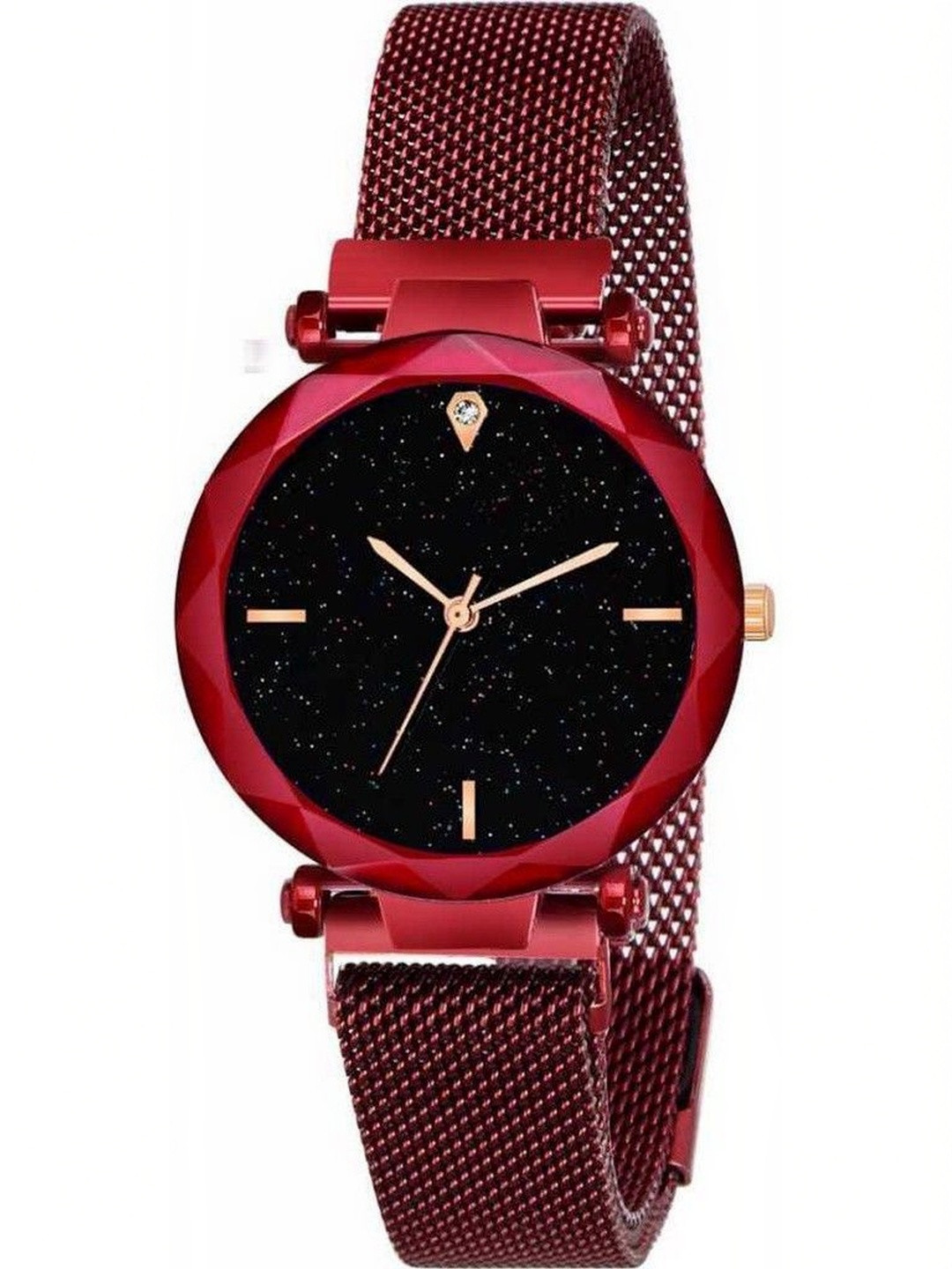 SZN Men Stainless Steel Dial & Straps Analogue Watch MAG RED