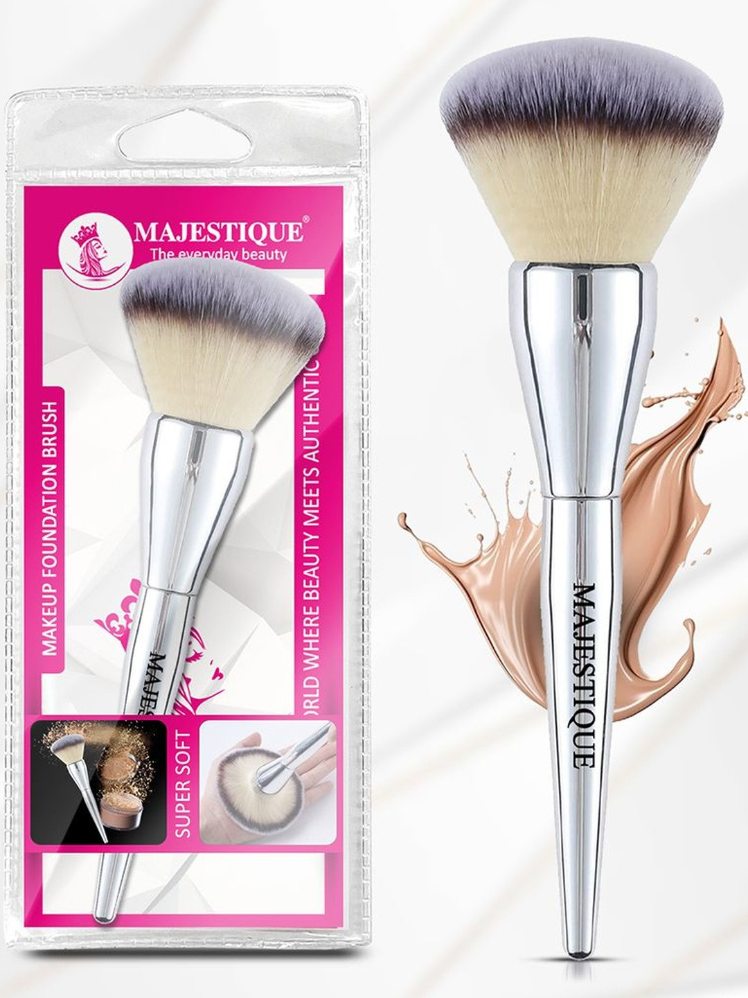 MAJESTIQUE Foundation Compact Powder Brush
