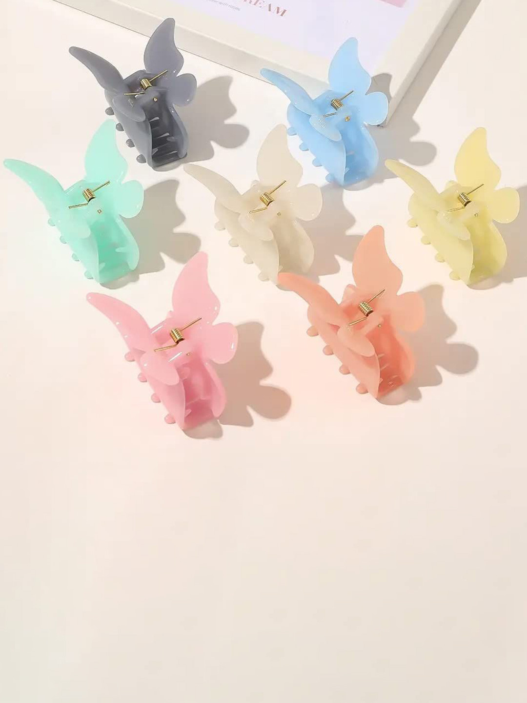 DOCTOR HEALTH SUPER SOFT Women Set of 7 Mini Butterfly Claw Clip