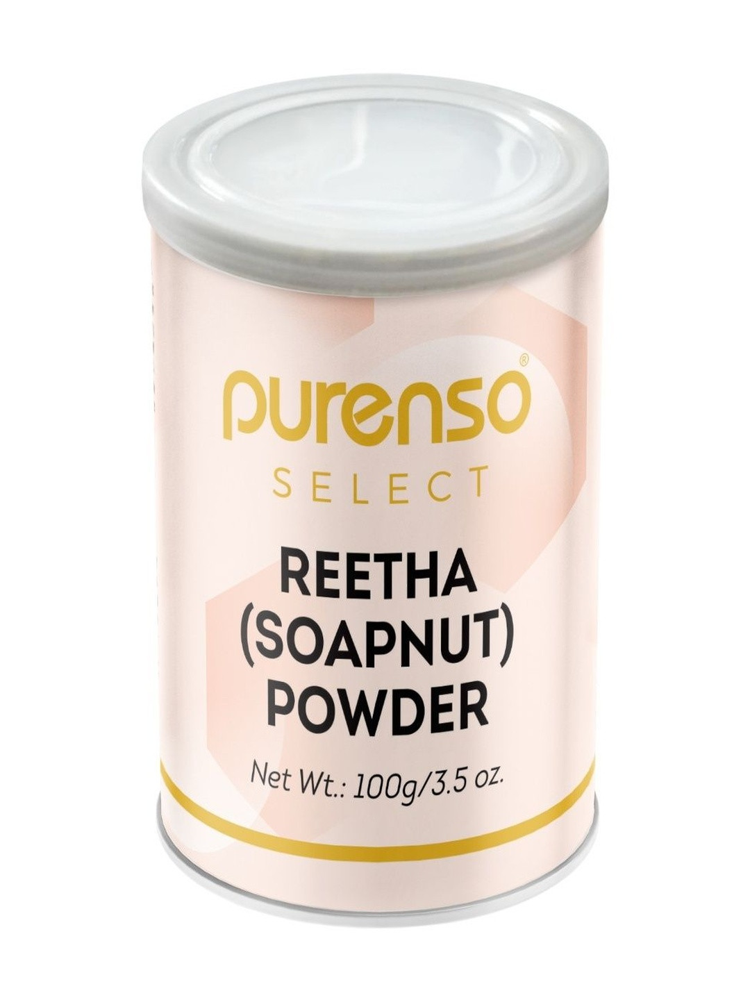 Purenso Vegan Alcohol Free Natural Reetha Soapnut Powder For Hair & Skin - 100 g