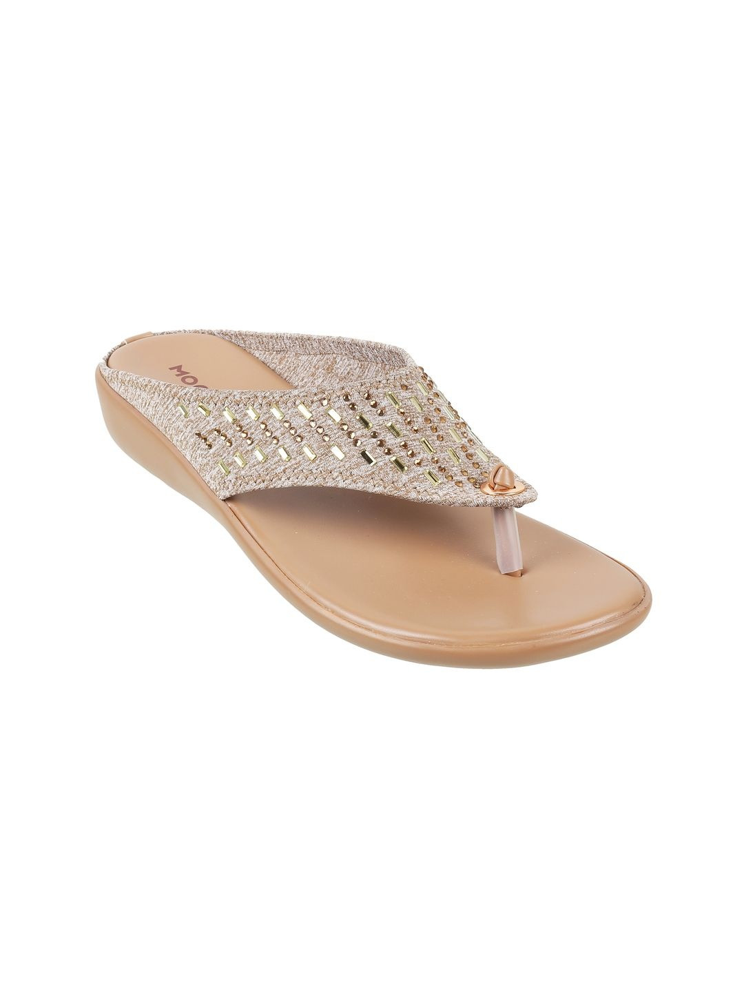 Mochi Printed Block Sandals with Laser Cuts