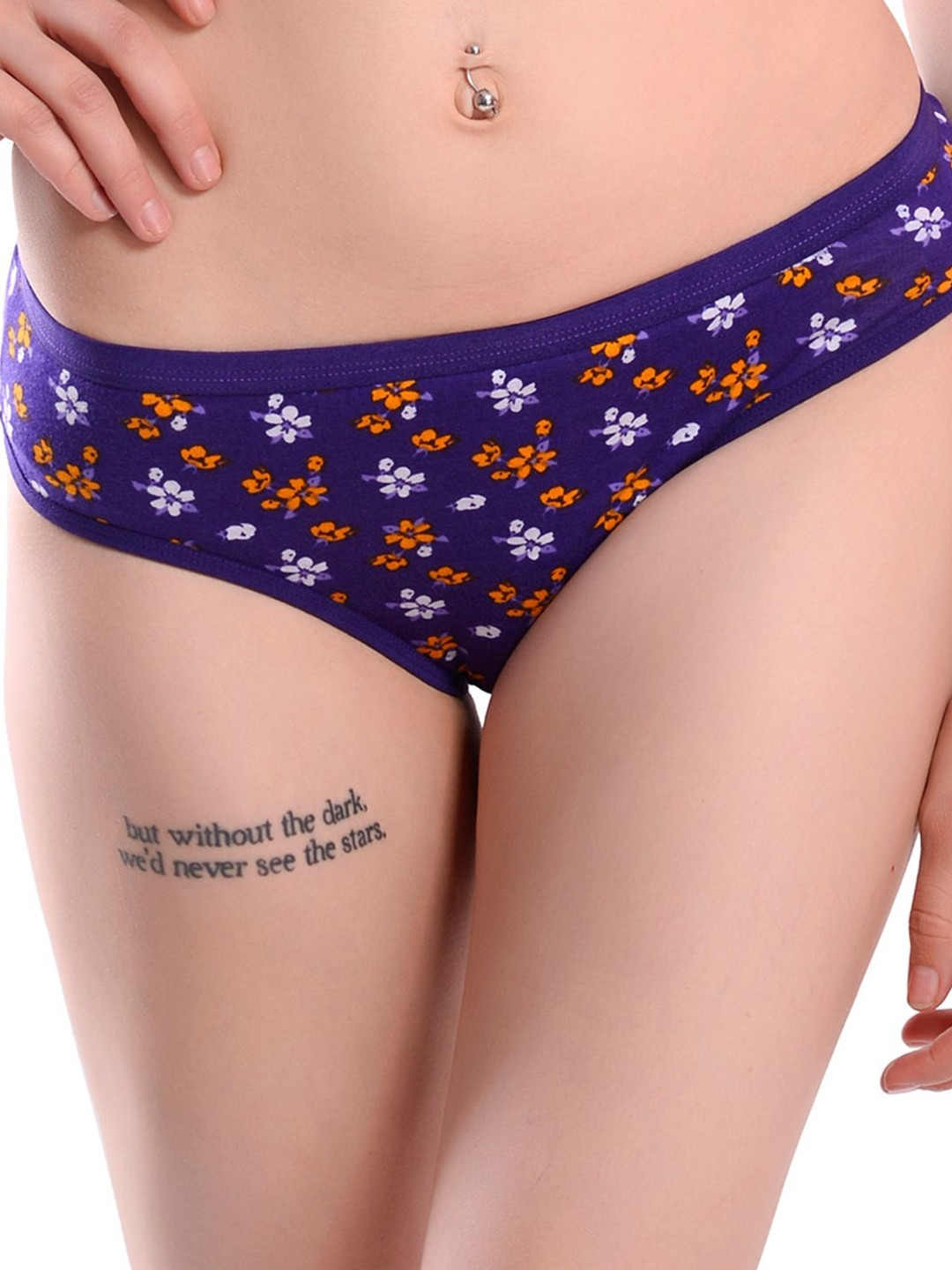 Viral Girl Pack Of 3 Printed Mid-Rise Hipster Briefs