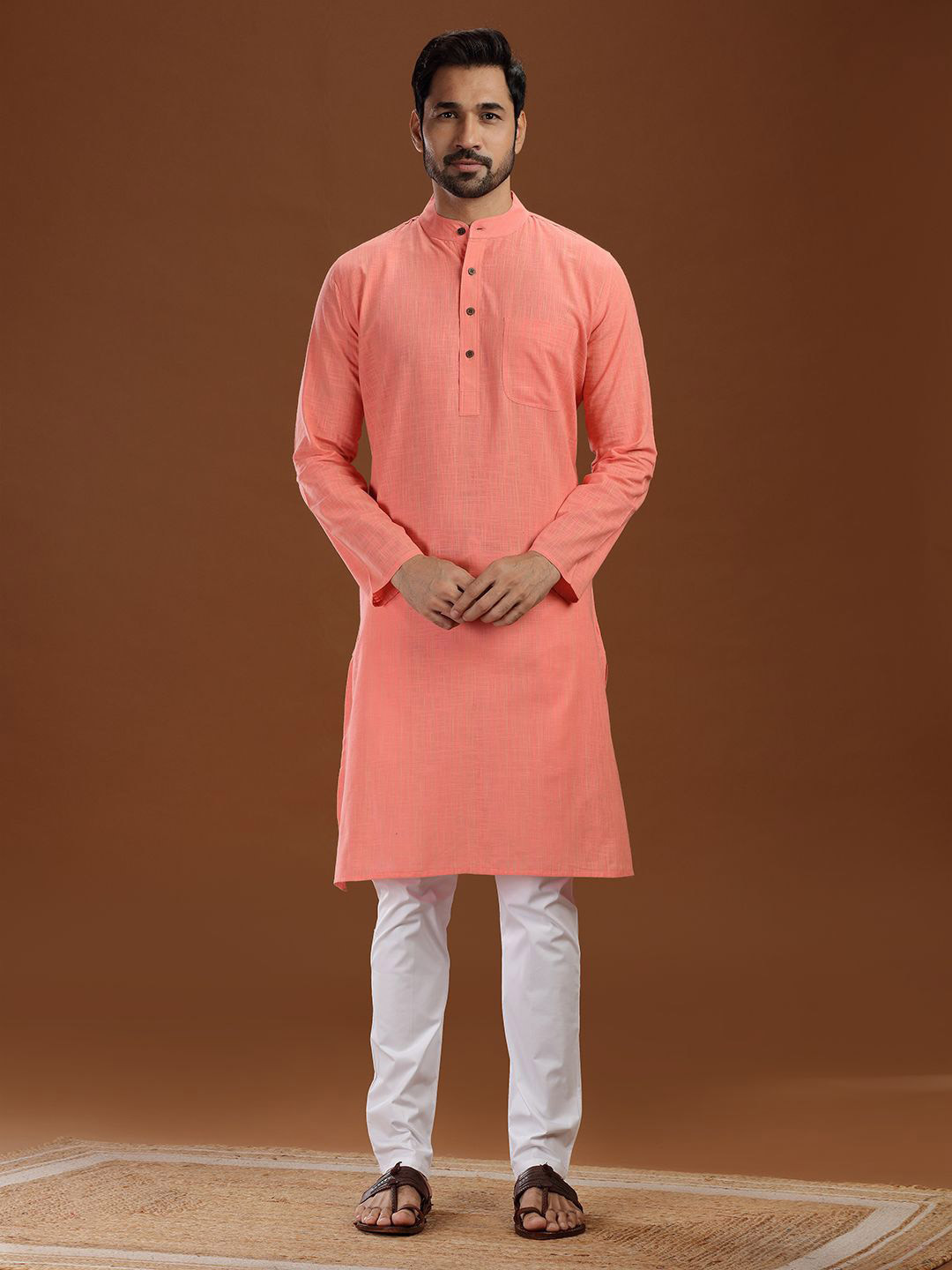 VIDYARTHI Men Thread Work Kurta