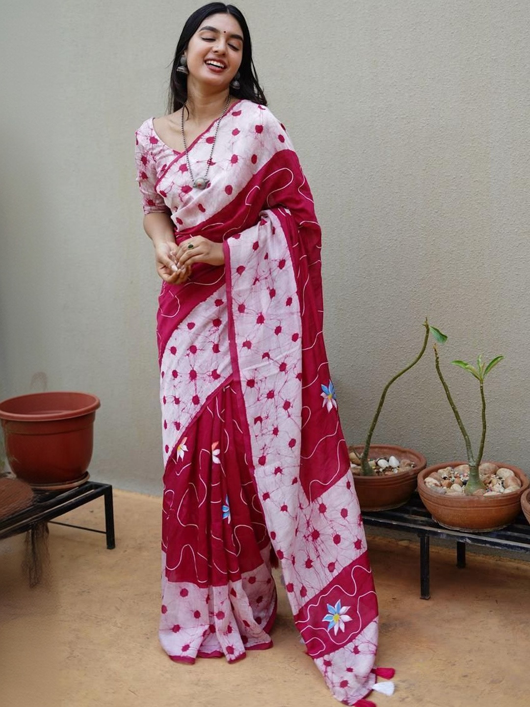 Polo Class Batik Handloom Saree