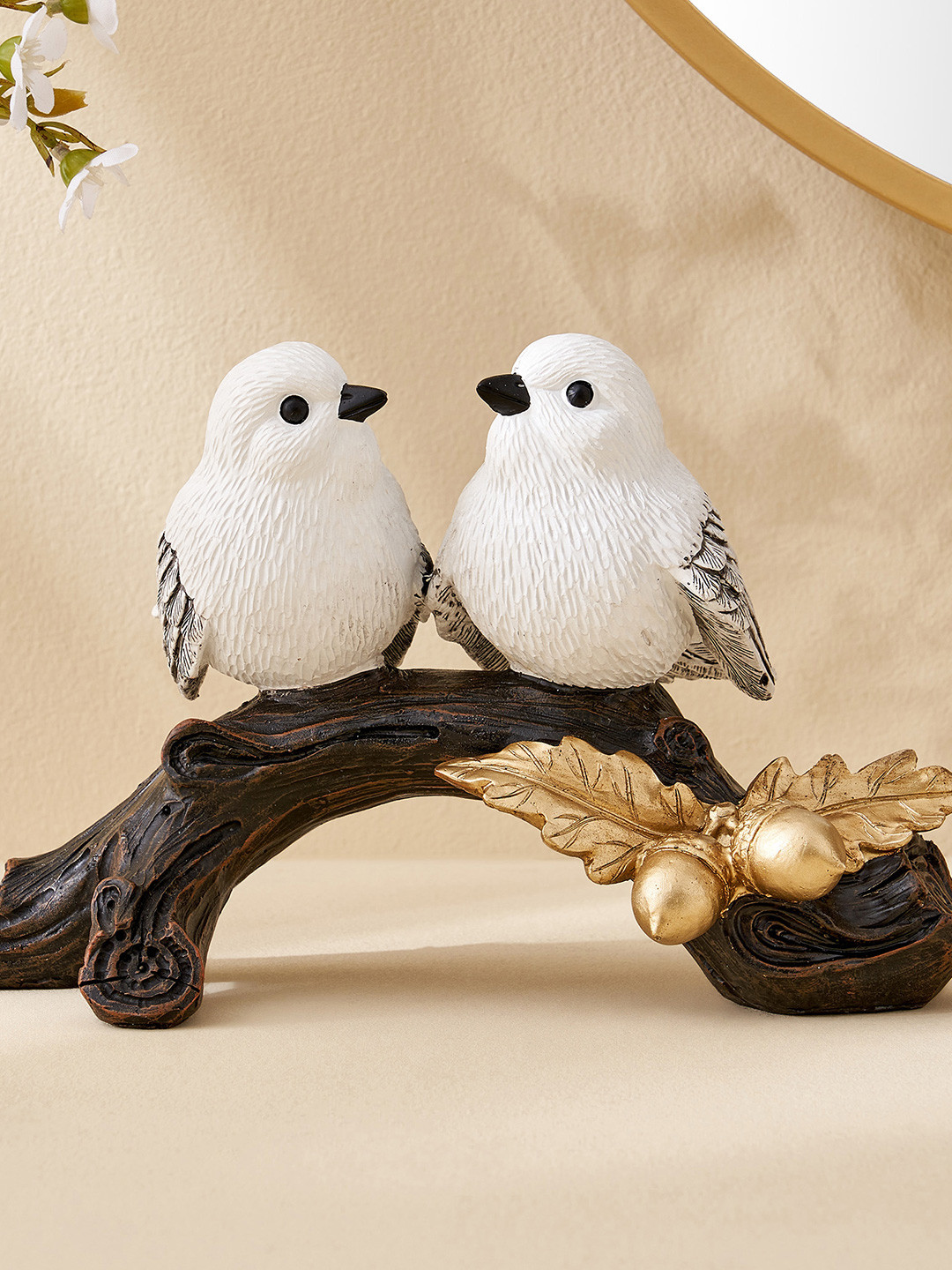 Home Centre Corsica Brown & White Birds and Animals Figurine Showpiece