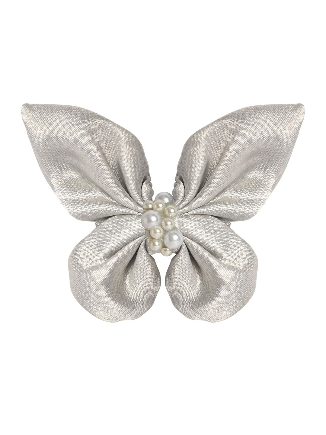 Aye Candy Girls Pearl Butterfly Bow on Aligator Hair Clip