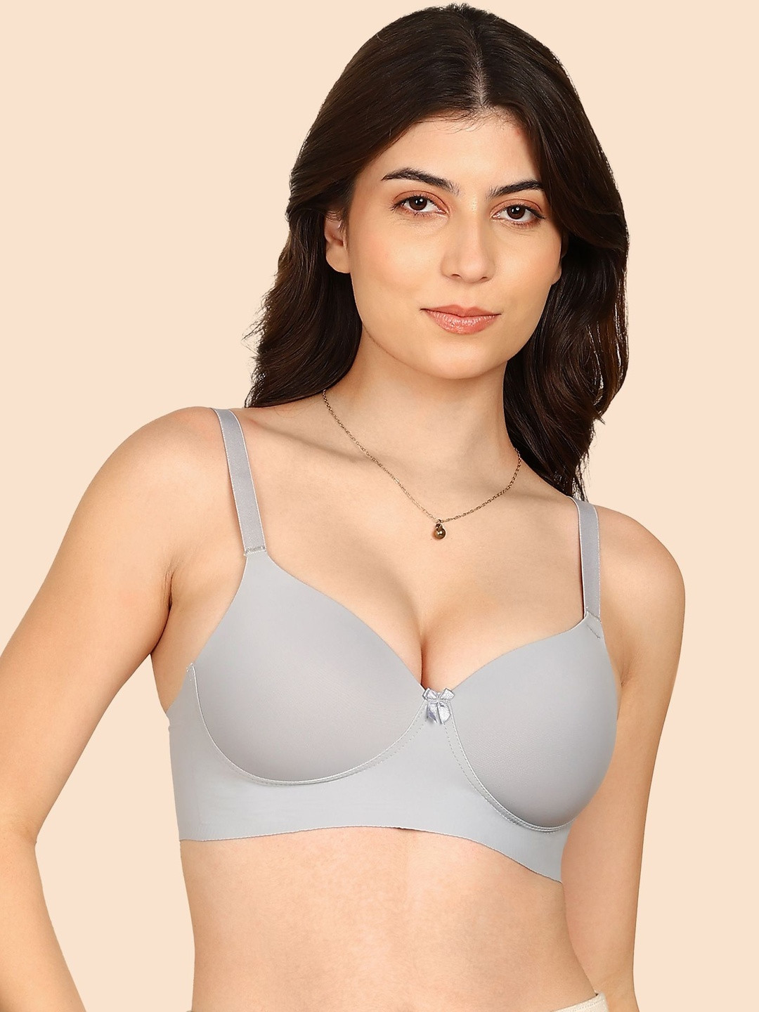 KOMLI Bonded Polyamide Full Coverage Padded Bra