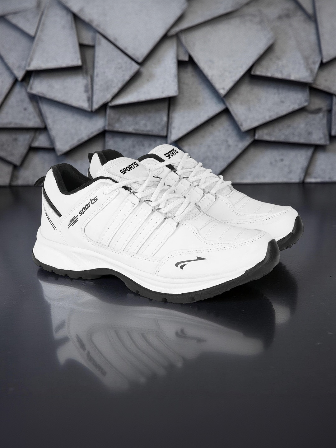 Vortek Men Solid Running Non-Marking Shoes