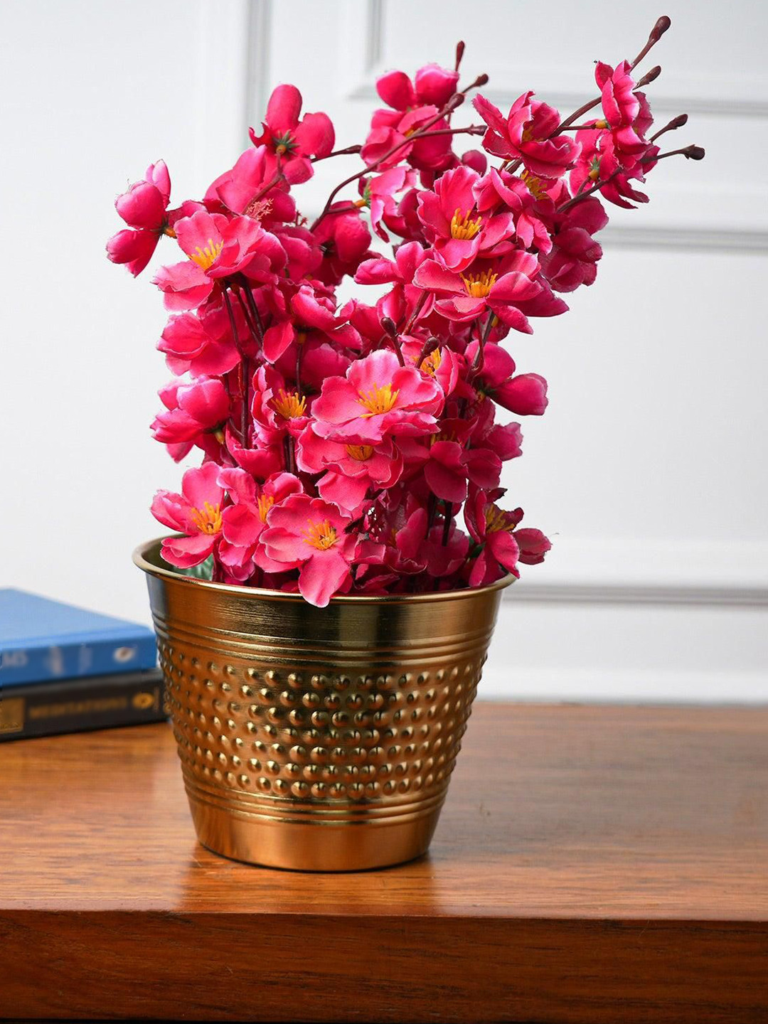 MARKET99 Gold Toned Polka Embossed Planter