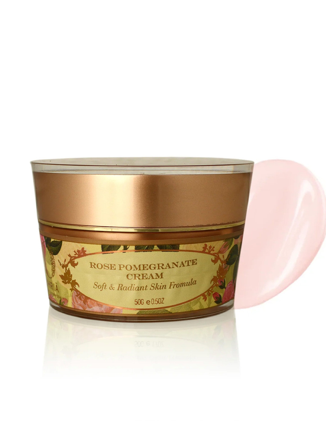 OHRIA AYURVEDA Rose & Pomegranate Cream with Coconut Derivatives & Jojoba Oil - 50g