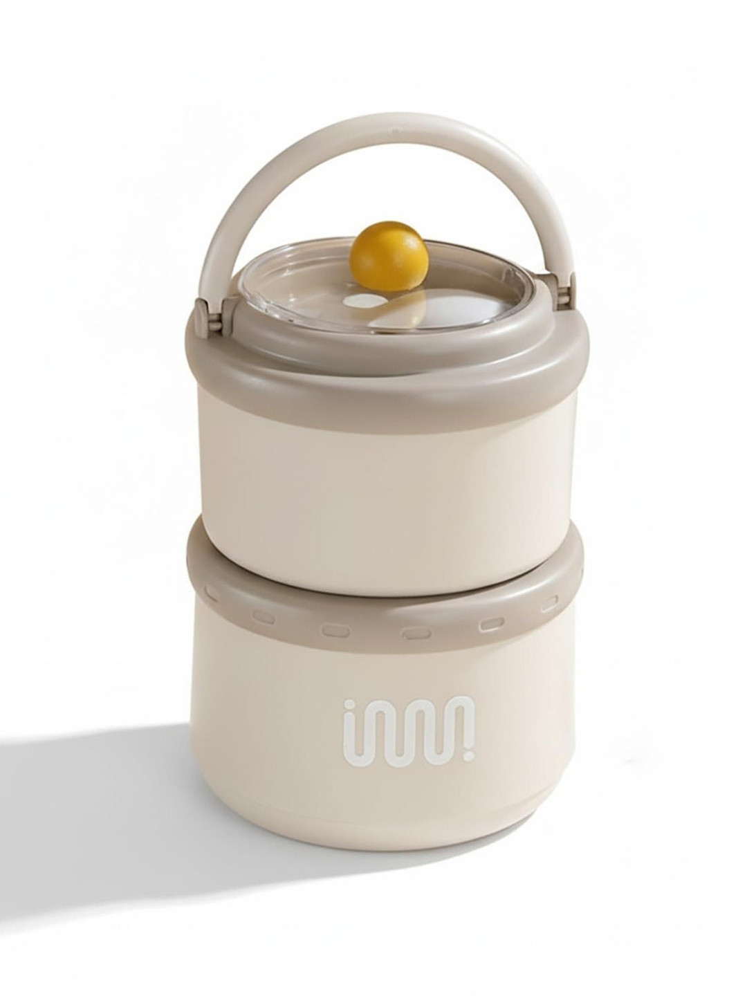 HOUSE OF QUIRK Mauve & Transparent Leak Resistant Lunch Box