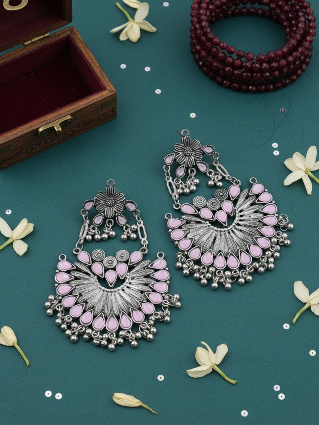 VAGHBHATT Floral Drop Earrings