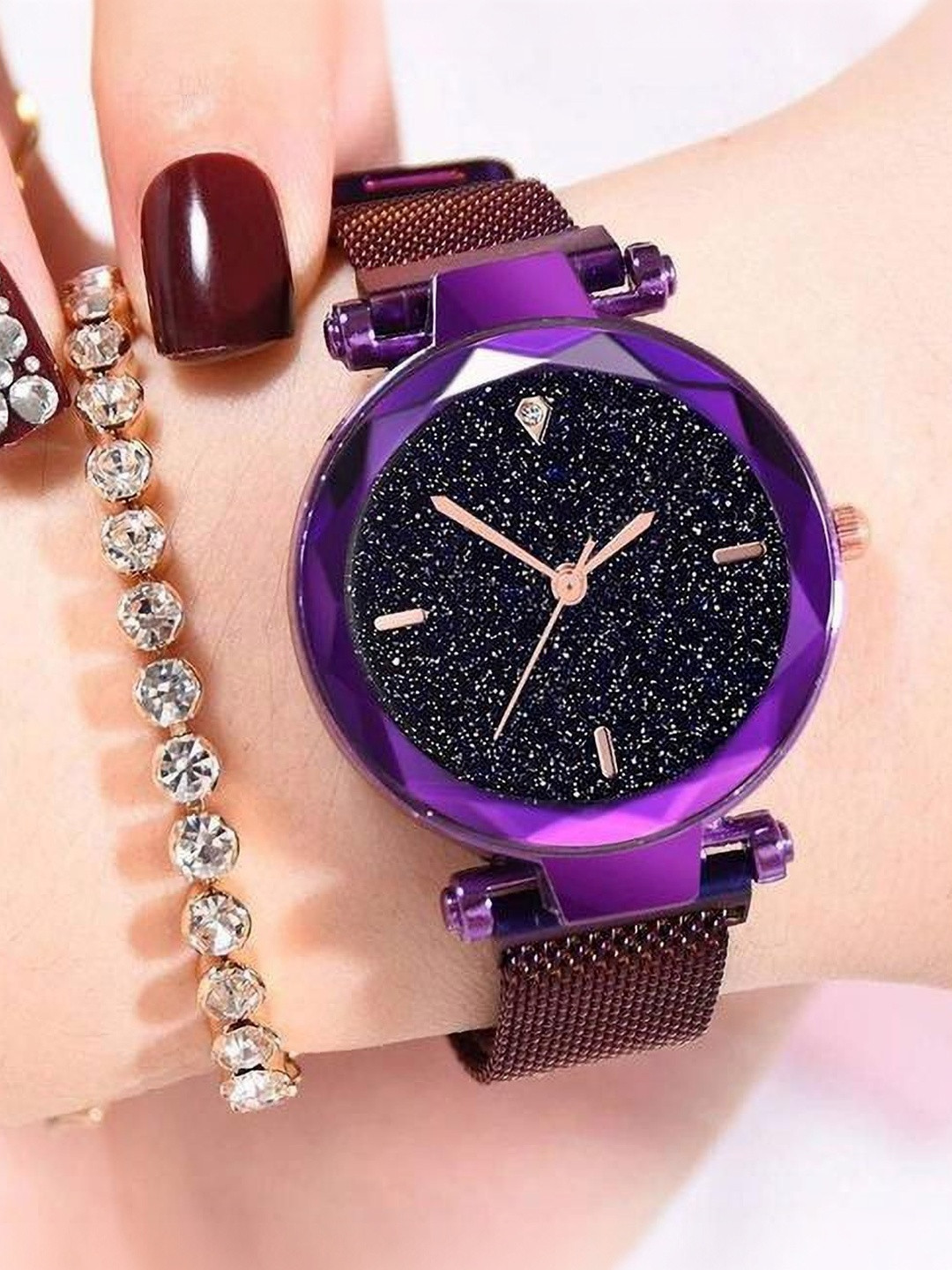 SZN Women Dial & Straps Analogue Watch MGTT PURPLE