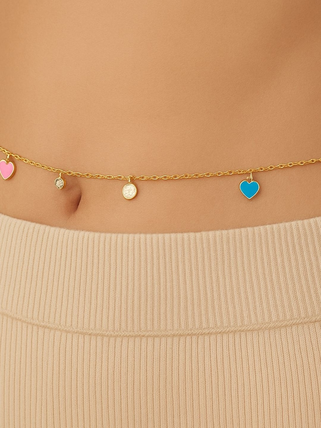 The Jewellery Tale Gold-Plated Layered Body Chain