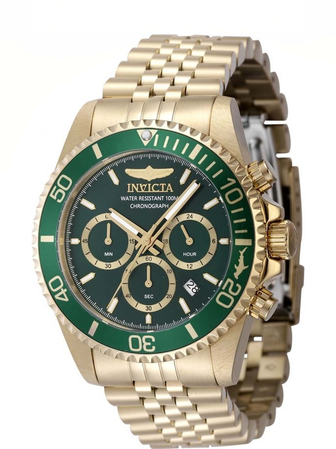 Invicta Men Dial & Stainless Steel Bracelet Style Straps Analogue Watch 48383