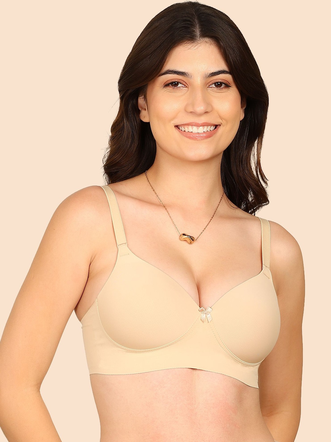 KOMLI Bonded Polyamide Full Coverage Padded Bra