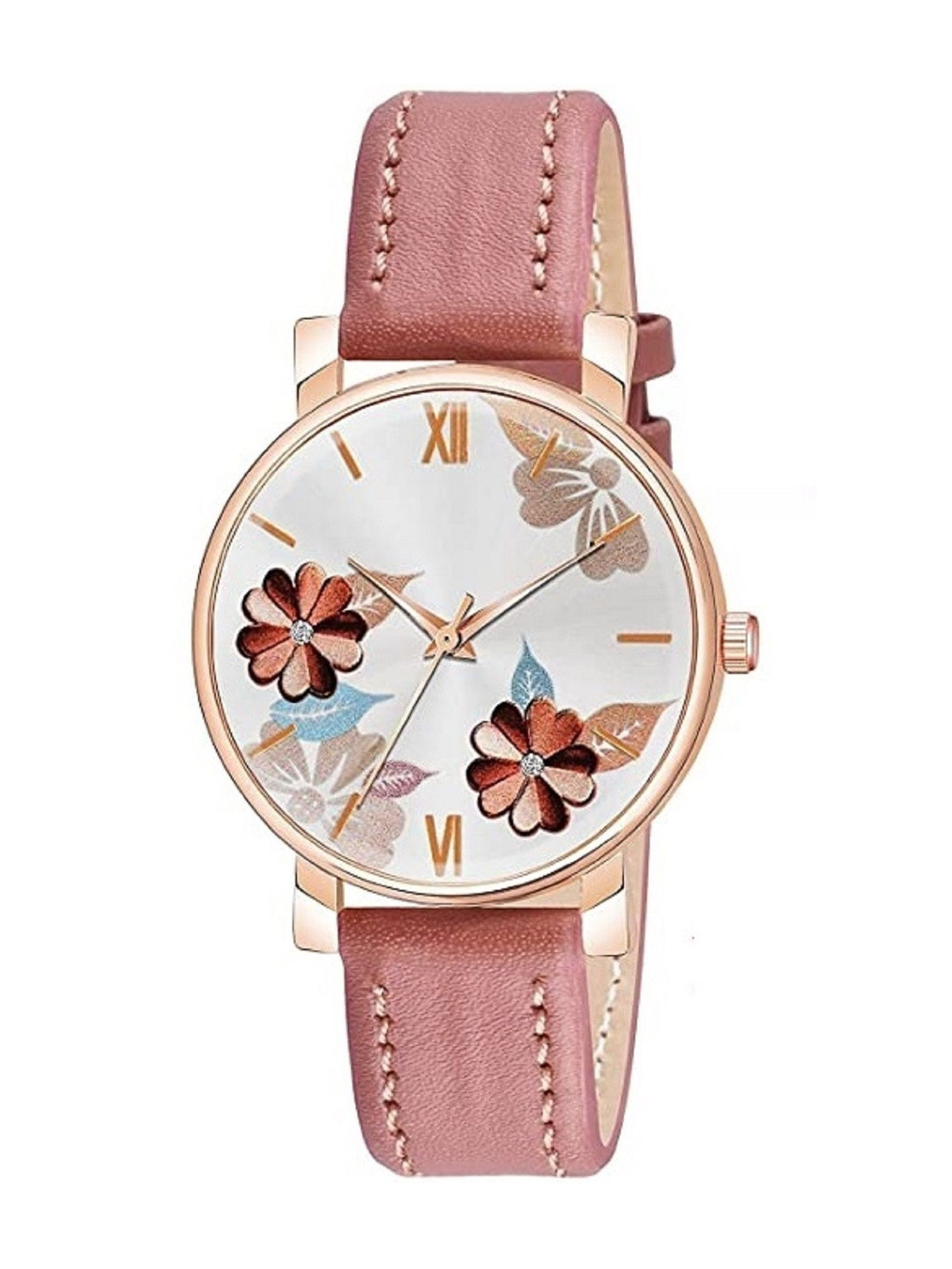 SZN Women Dial & Leather Straps Analogue Watch New Rizzly PinikSZNN36514443