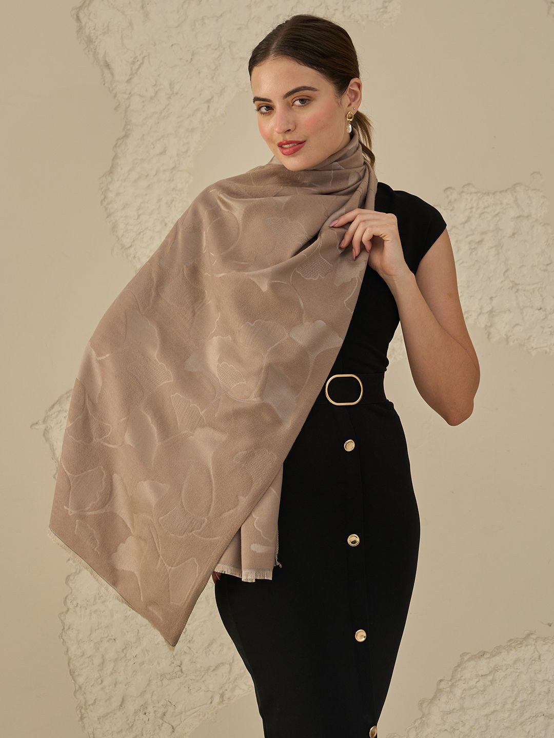 Knitkala Reversible Wool & Silk Woollen Stole