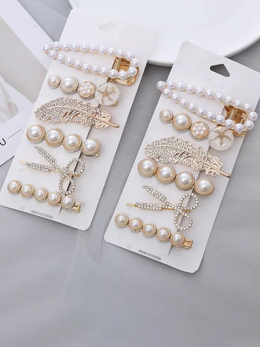 badodiya's Women Set Of 12 Korean Alligator Hair Clip