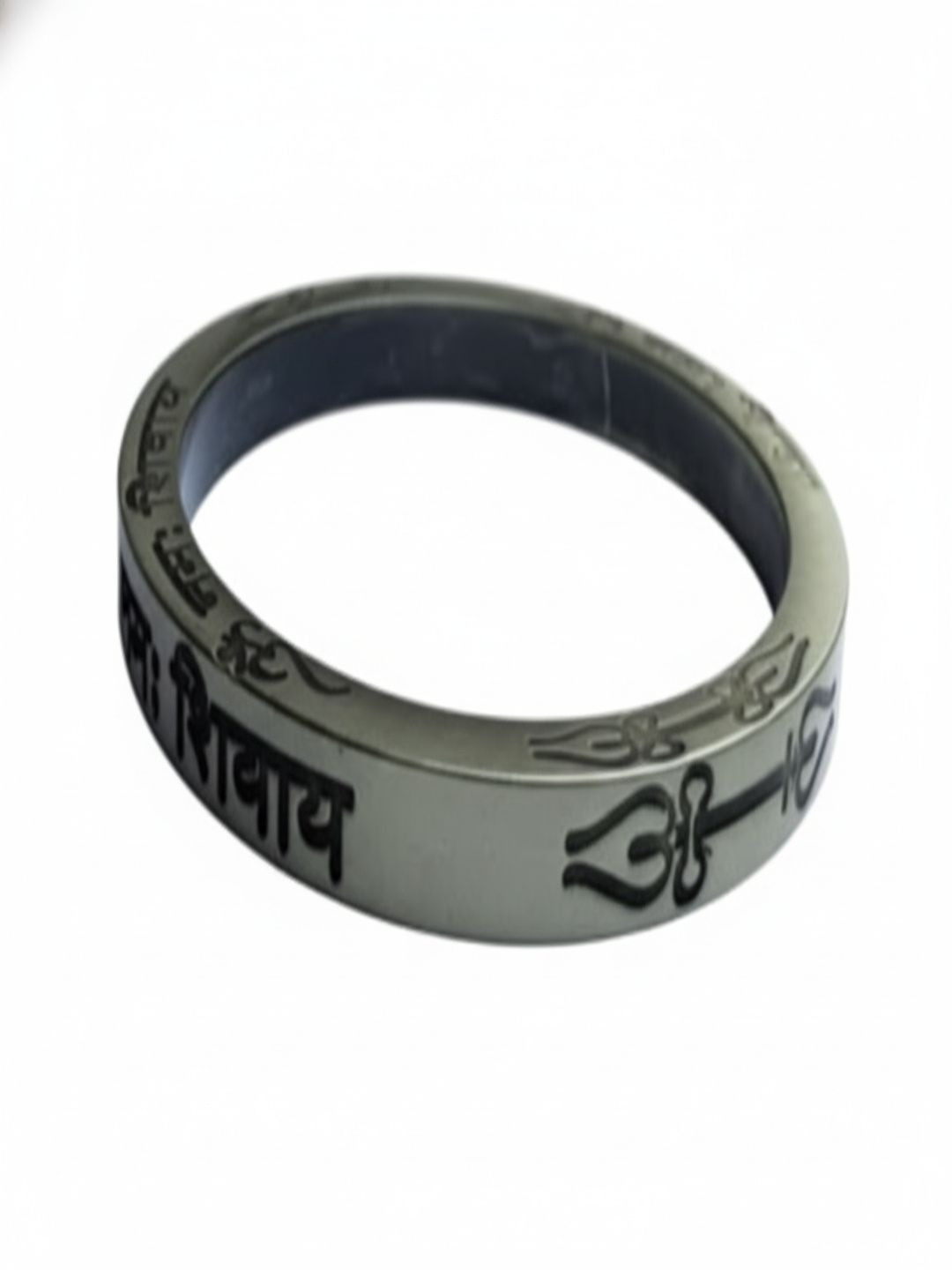 ALLPROTRA Men Silver-Plated Kada Bracelet