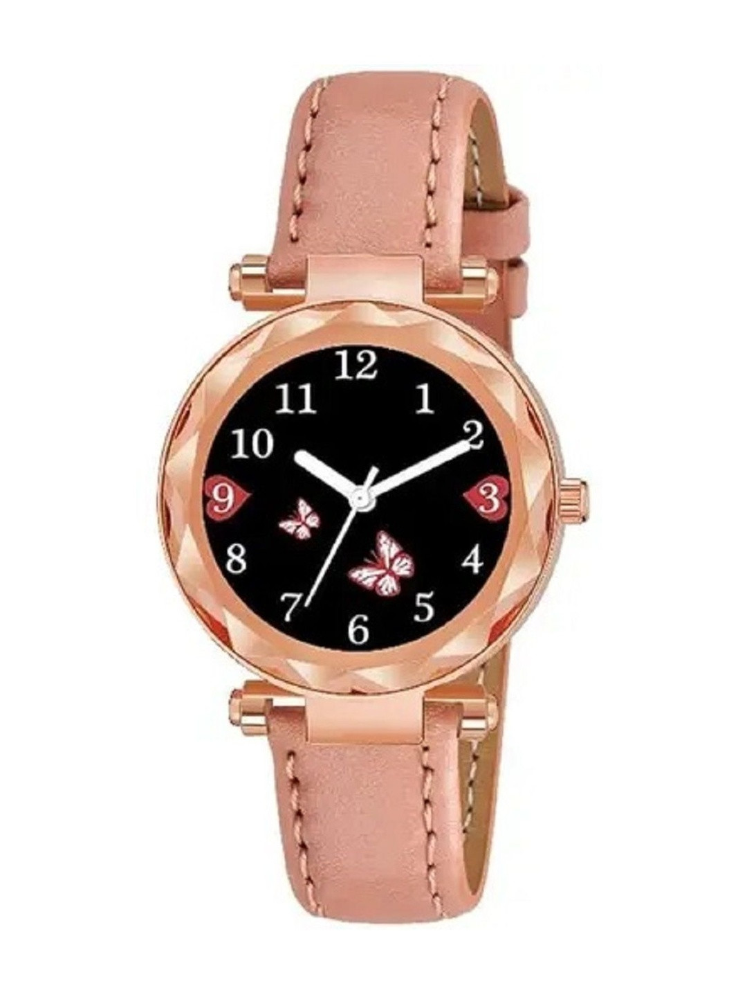 SZN Women Dial & Leather Straps Analogue Watch Fudedi Leather PeachSZNN36514431
