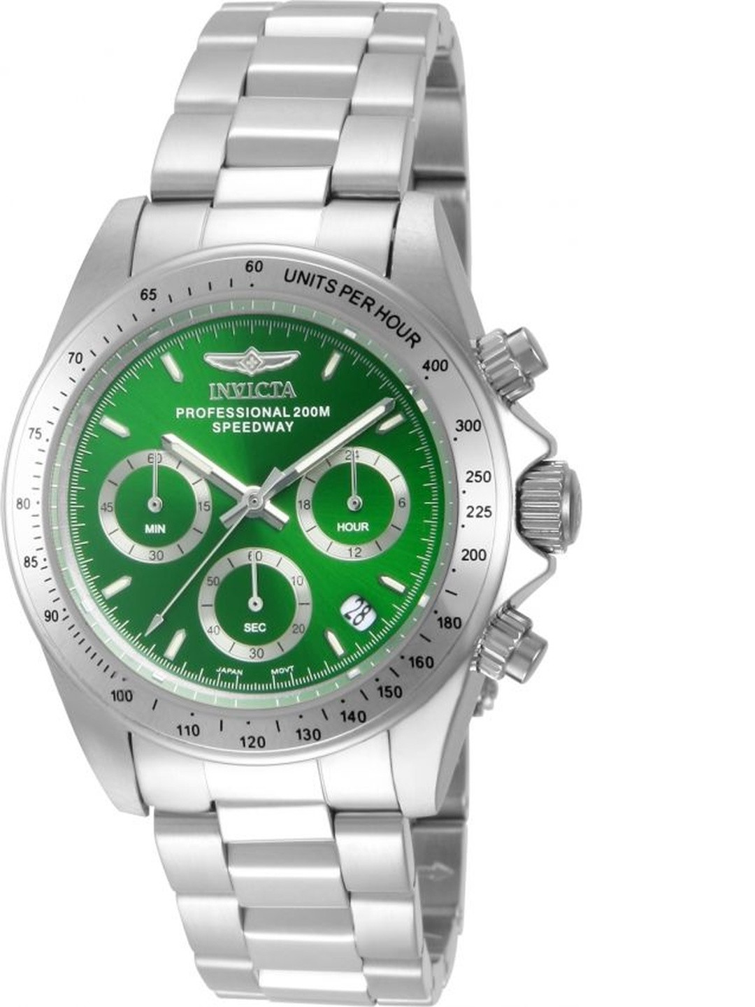 Invicta Men Dial & Stainless Steel Bracelet Style Straps Analogue Watch 14384