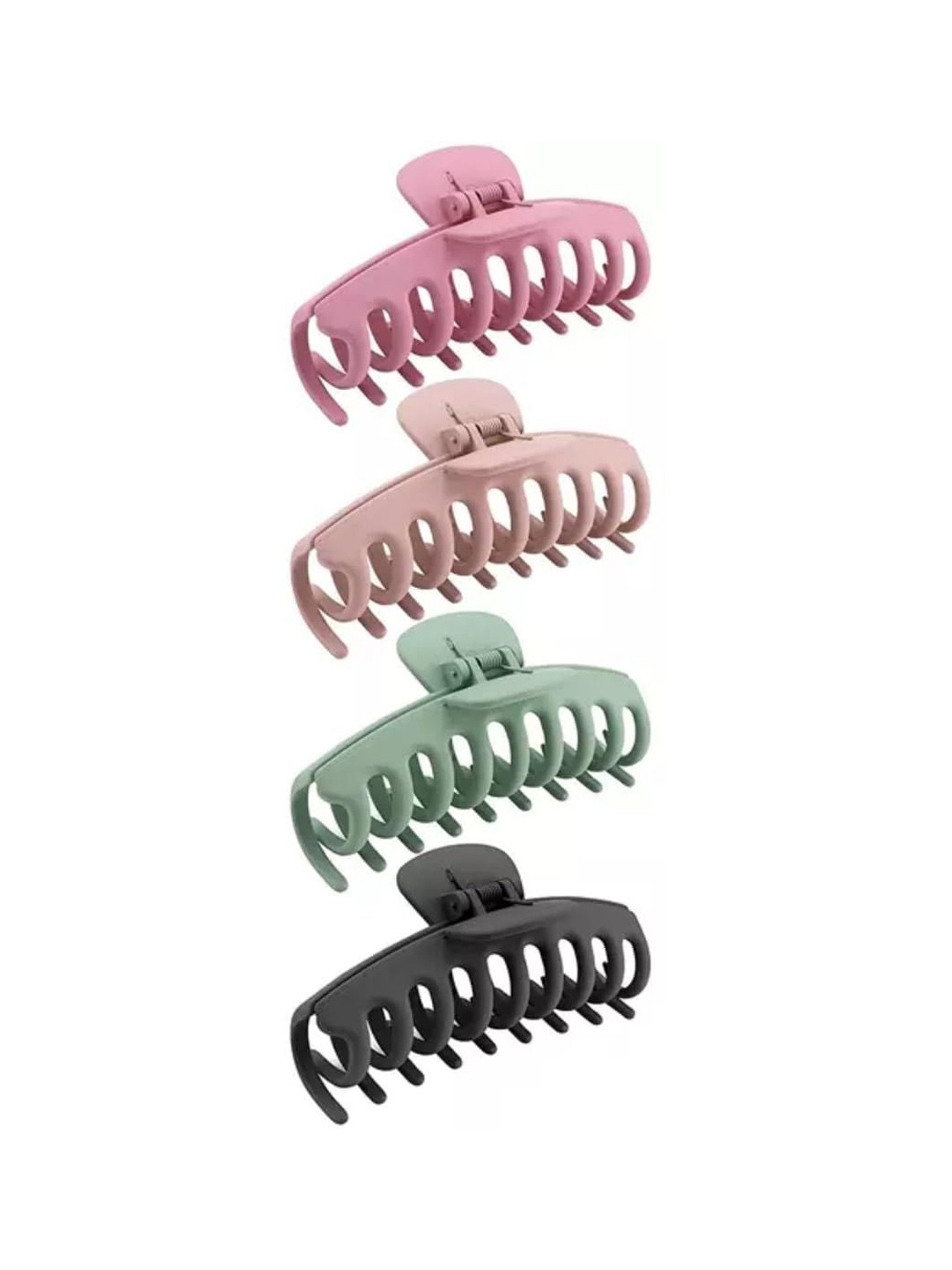 Watch junction Women Assorted Set of 3 Matt Finished Claw Clip Hair Accessory