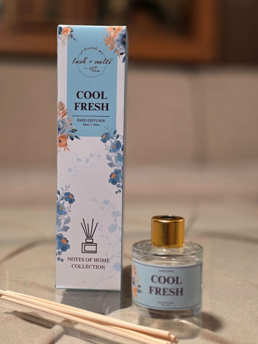 Lush and Melts Pink Cool Fresh Aroma Oil Reed Diffuser - 50 ml