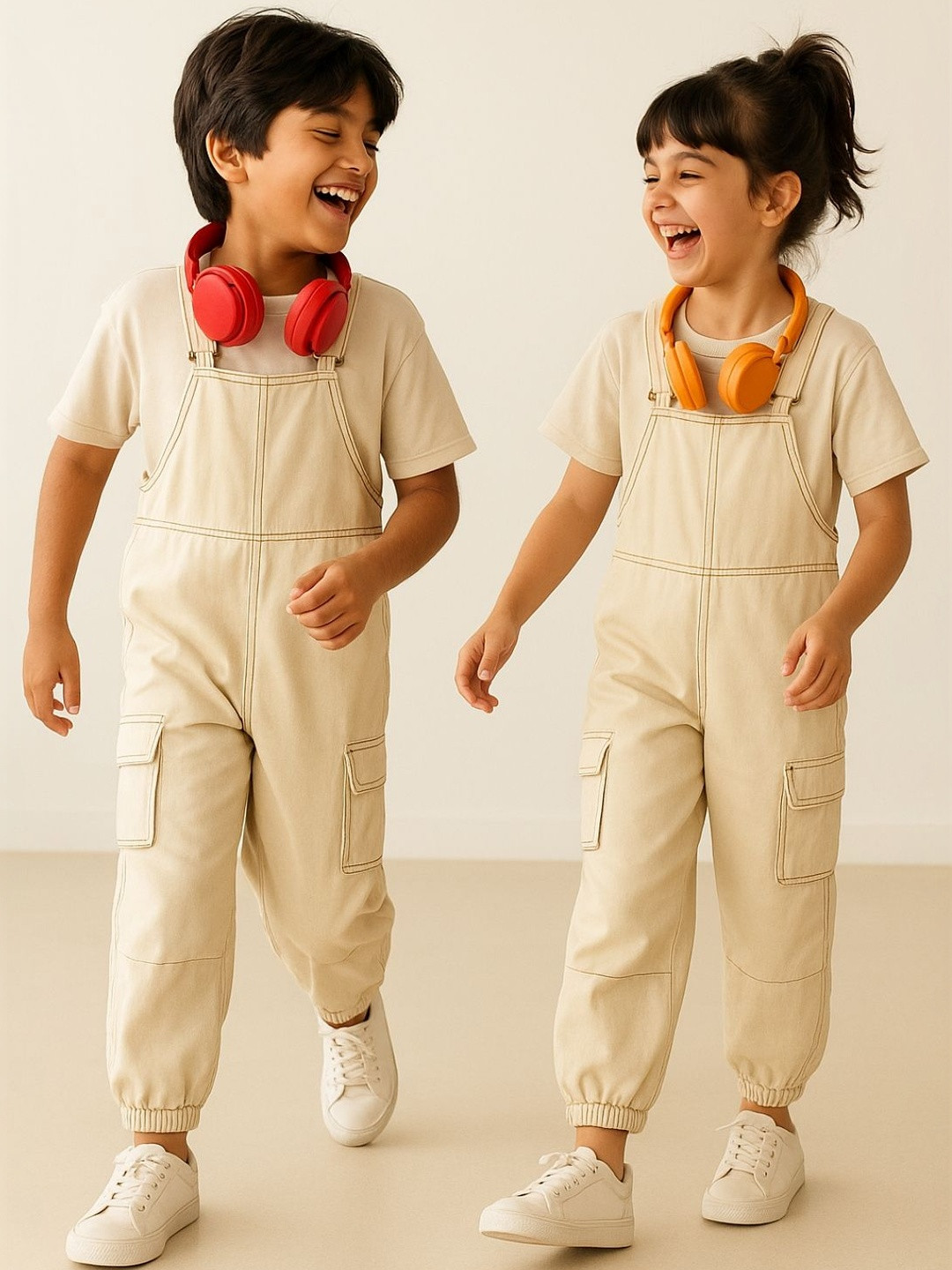 TALES & STORIES Kids Shoulder Strap Dungarees