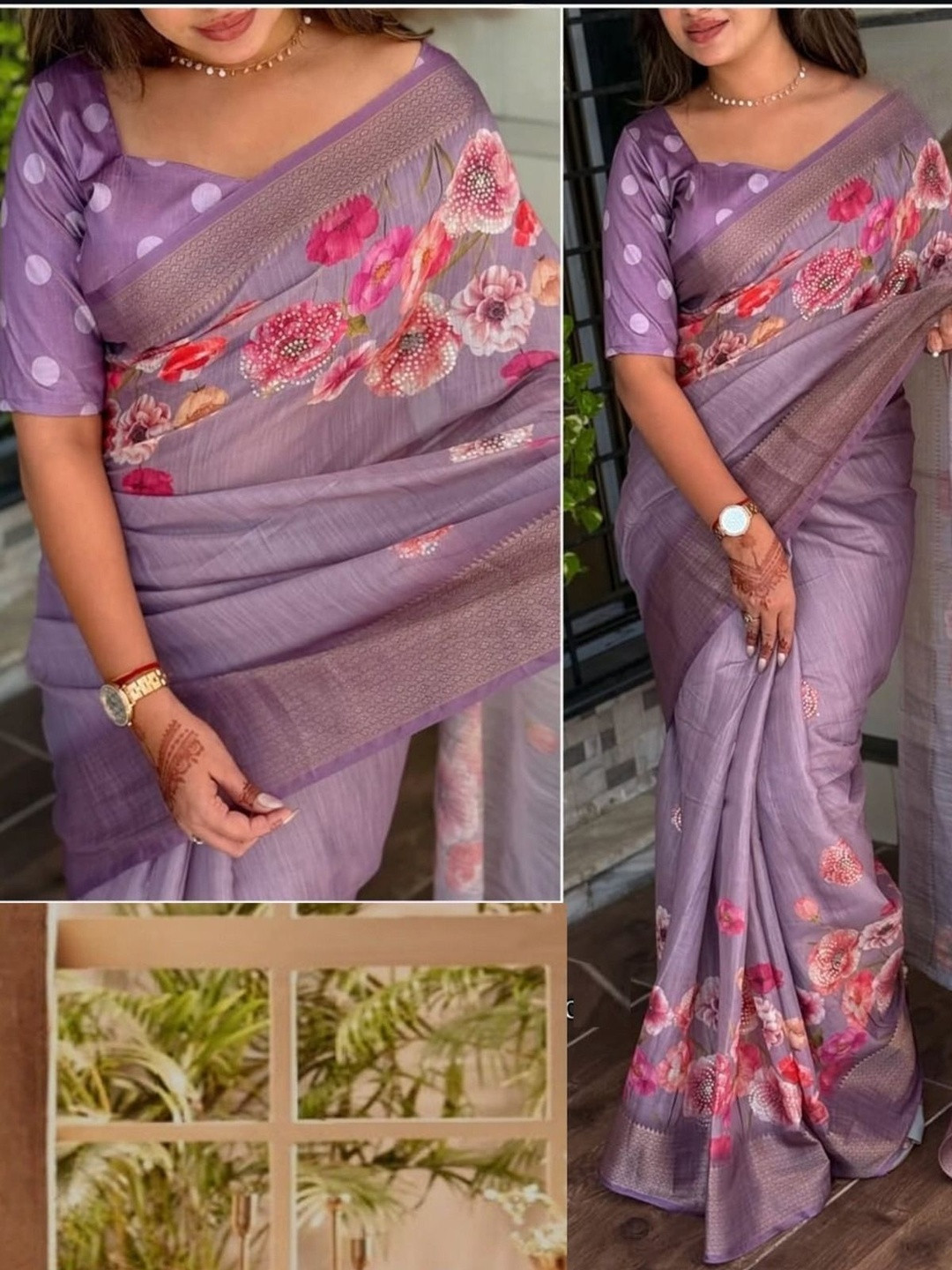 CASETON Floral Saree