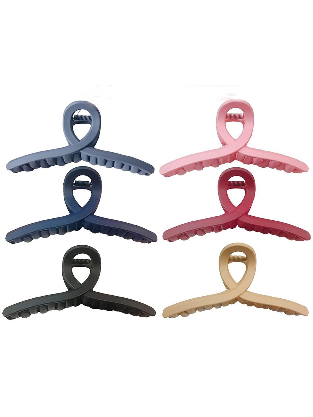 MADHAVWATCH Women Set of 6 T Mate Hair Claw Clip