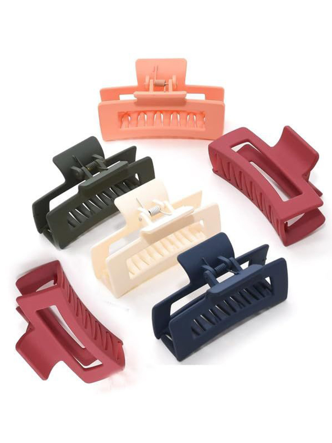 GOWRI TEX Women Set of 6 Matt Claw Clip