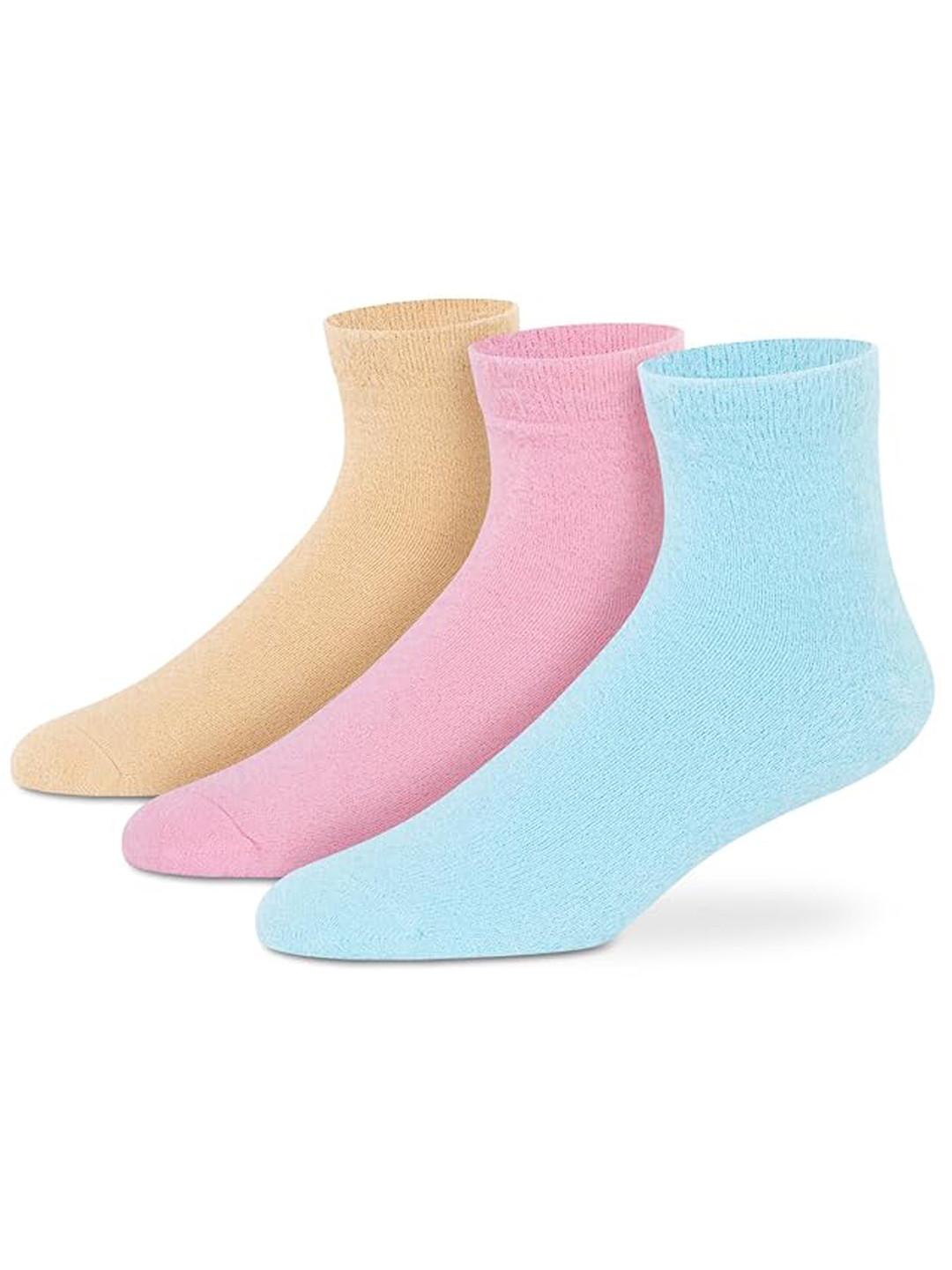 Supersox Women Pack Of 3 Calf-Length Fuzzy Thermal Control Socks