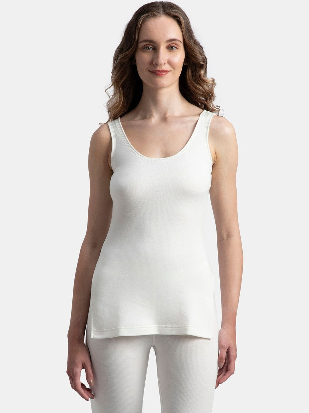Jockey Super Combed Cotton Brushed Fabric Thermal Tank Top with StayWarm Technology-2547