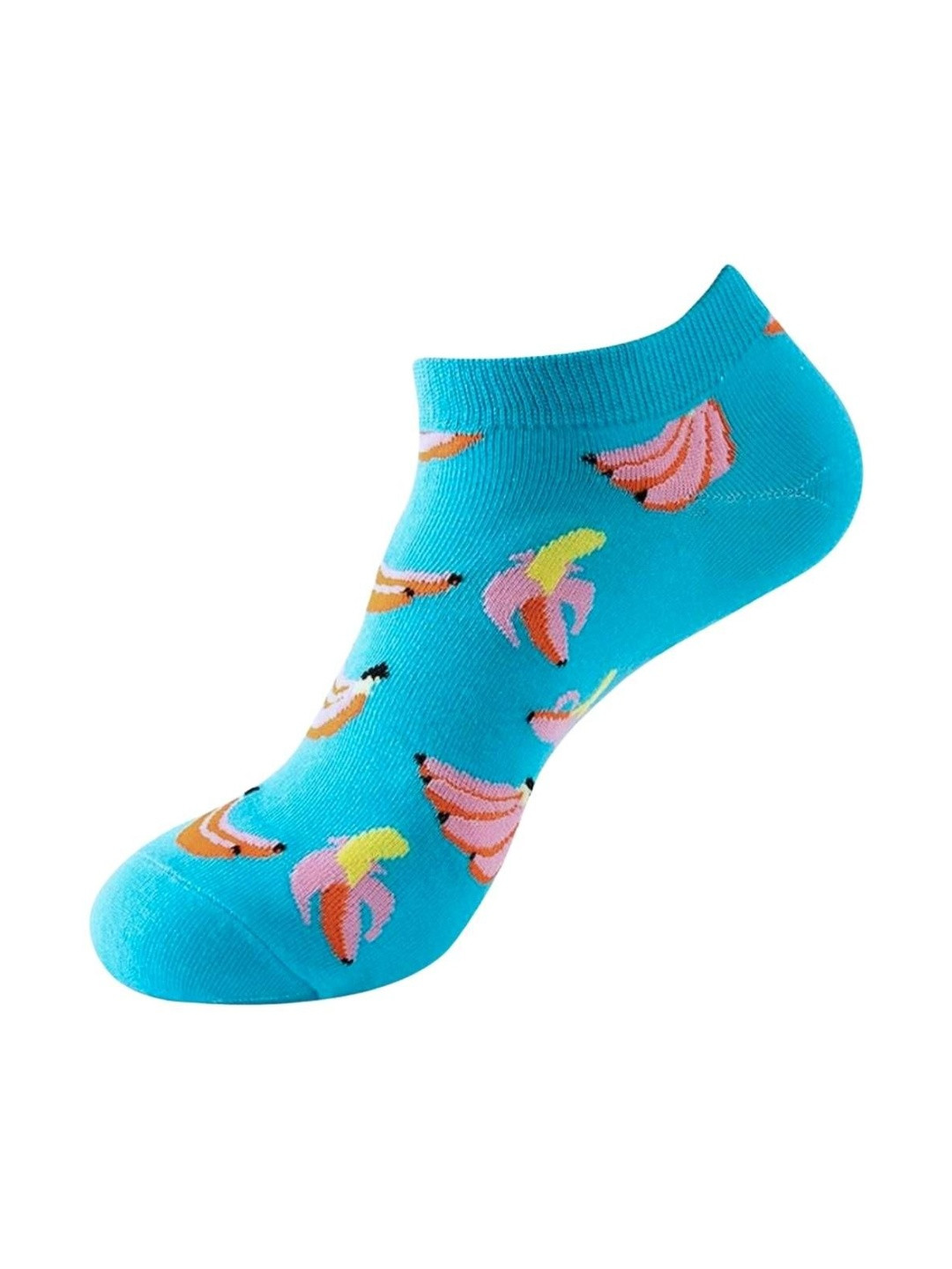 The Tie Hub Unisex Banana Patterned Cotton Ankle Length Sock