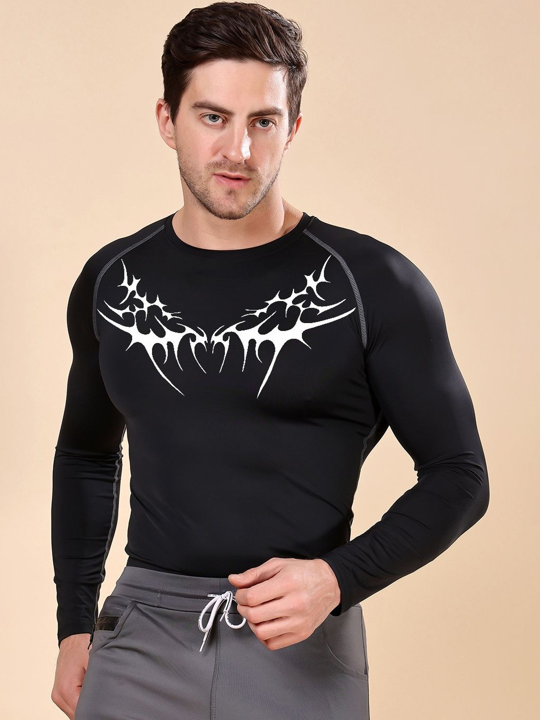 Friskers Poly Spendex Compression Sports T-shirt