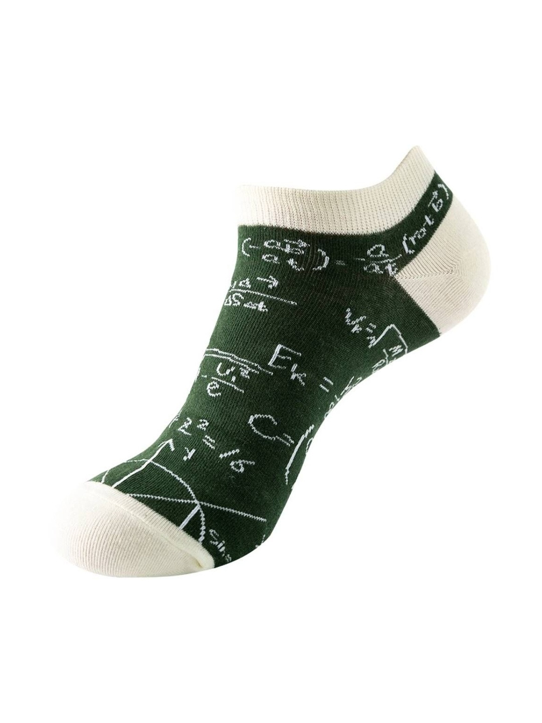 The Tie Hub Unisex Math Equation Printed Cotton Moisture Wicking Ankle-Length Socks