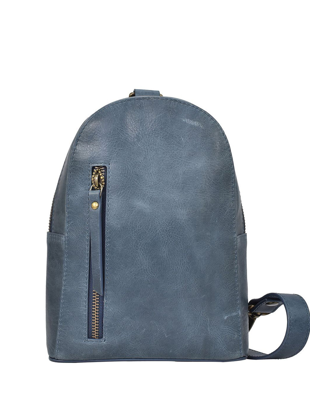 Anuschka Denim Leather Crossbody Sling Bag