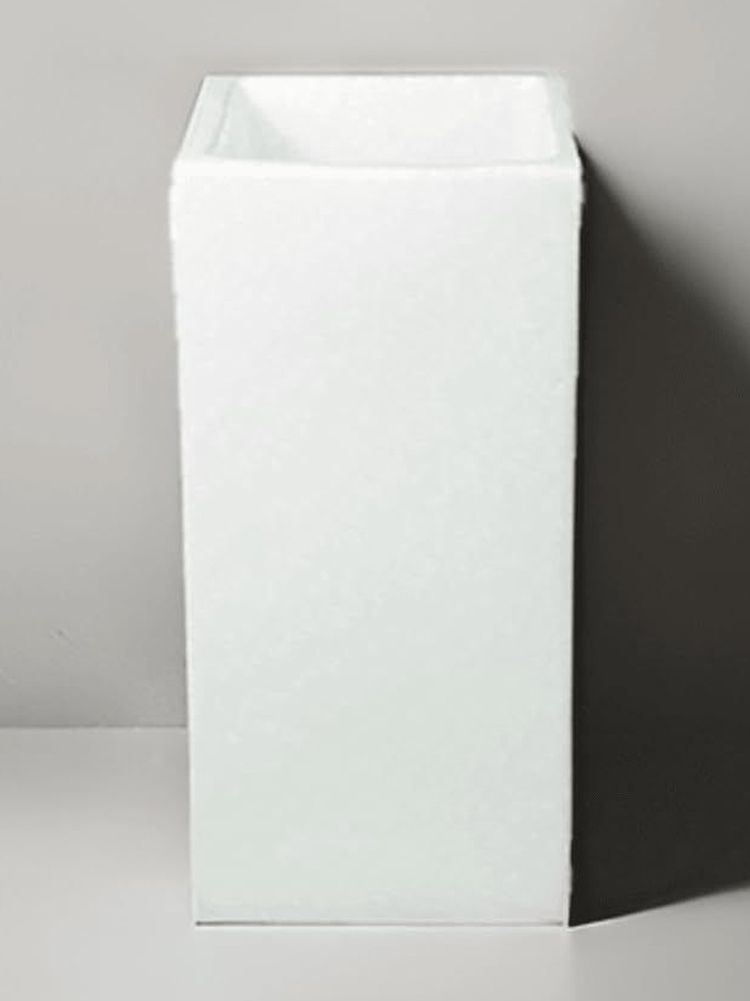 LASAKI Tower White Ceramic Flower Vase