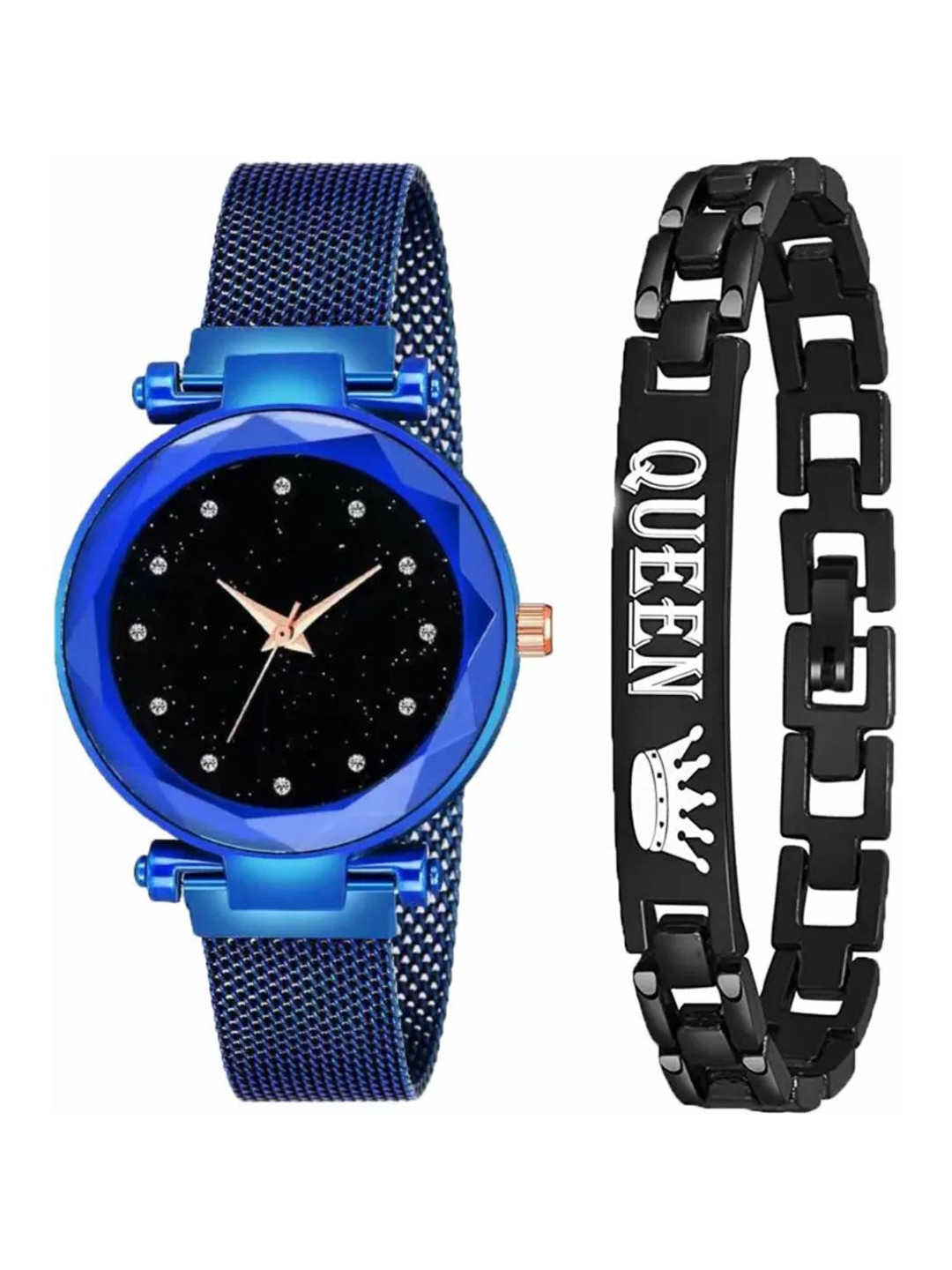 Miss Perfect Women Embellished Dial & Straps Watch jk_936  With Bracelet