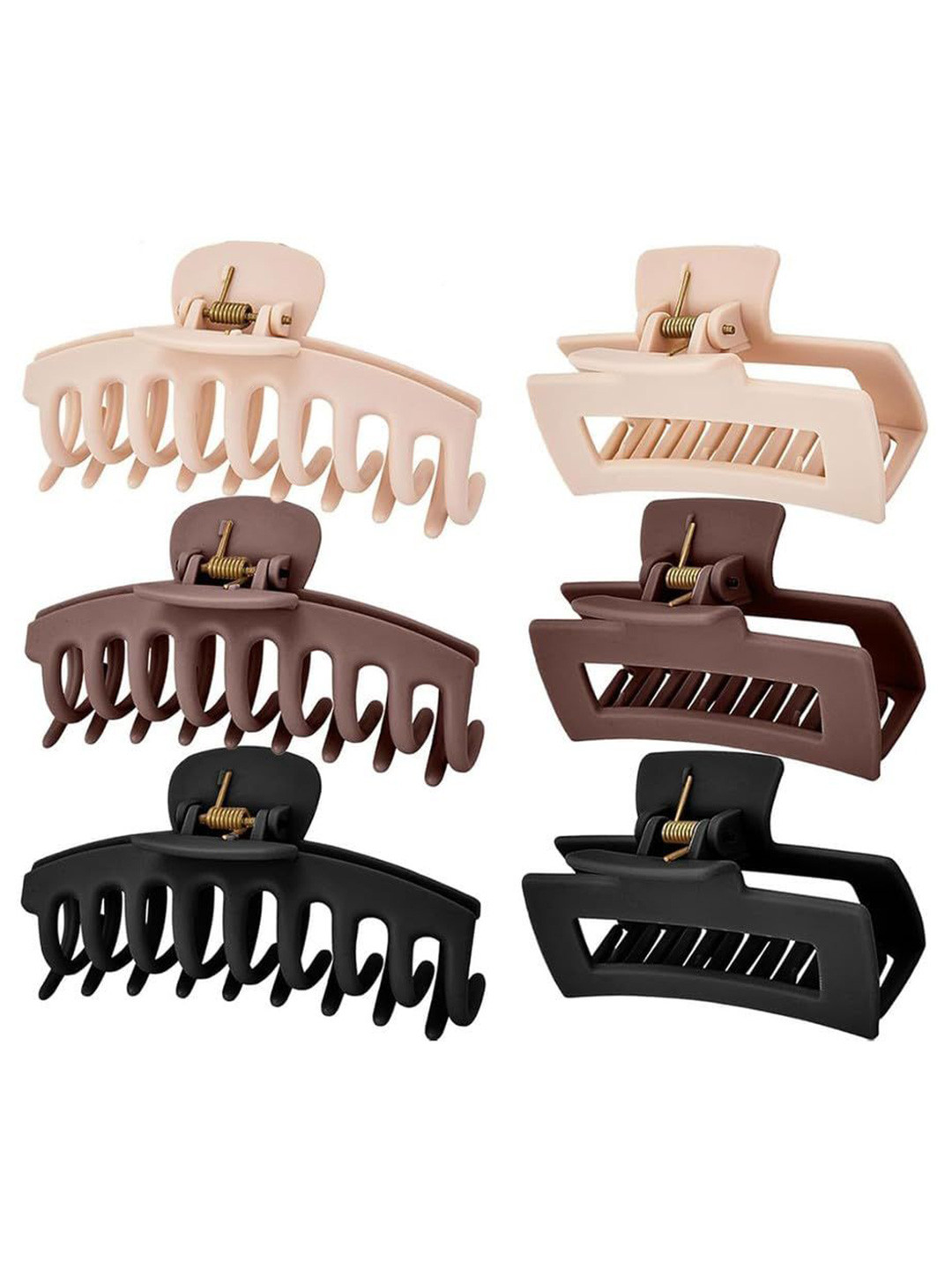 DOCTOR HEALTH SUPER SOFT Women Set of 6 Hair Claw Clip