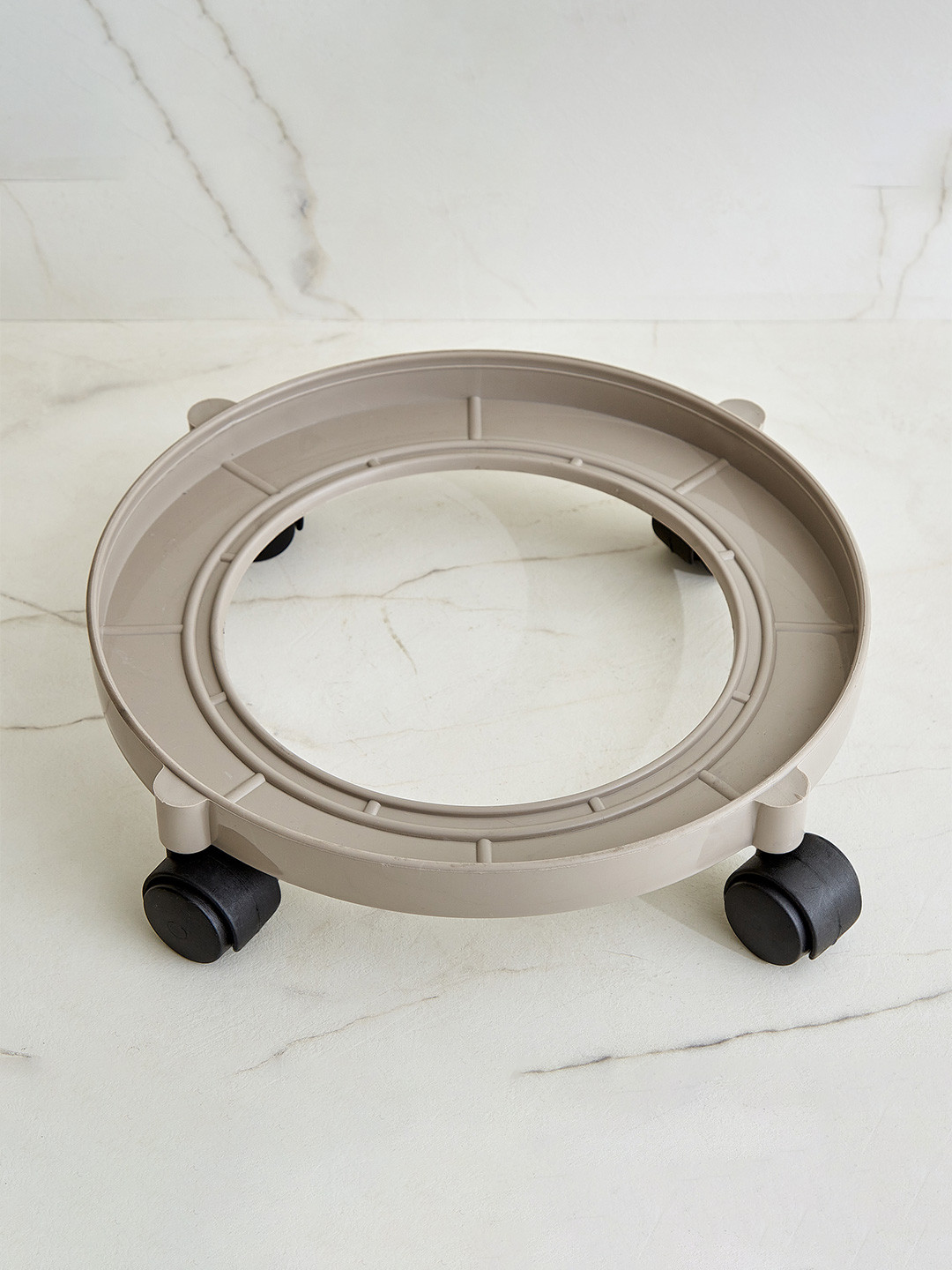 Home Centre Rosemary Sivia Brown Cylinder Trolley