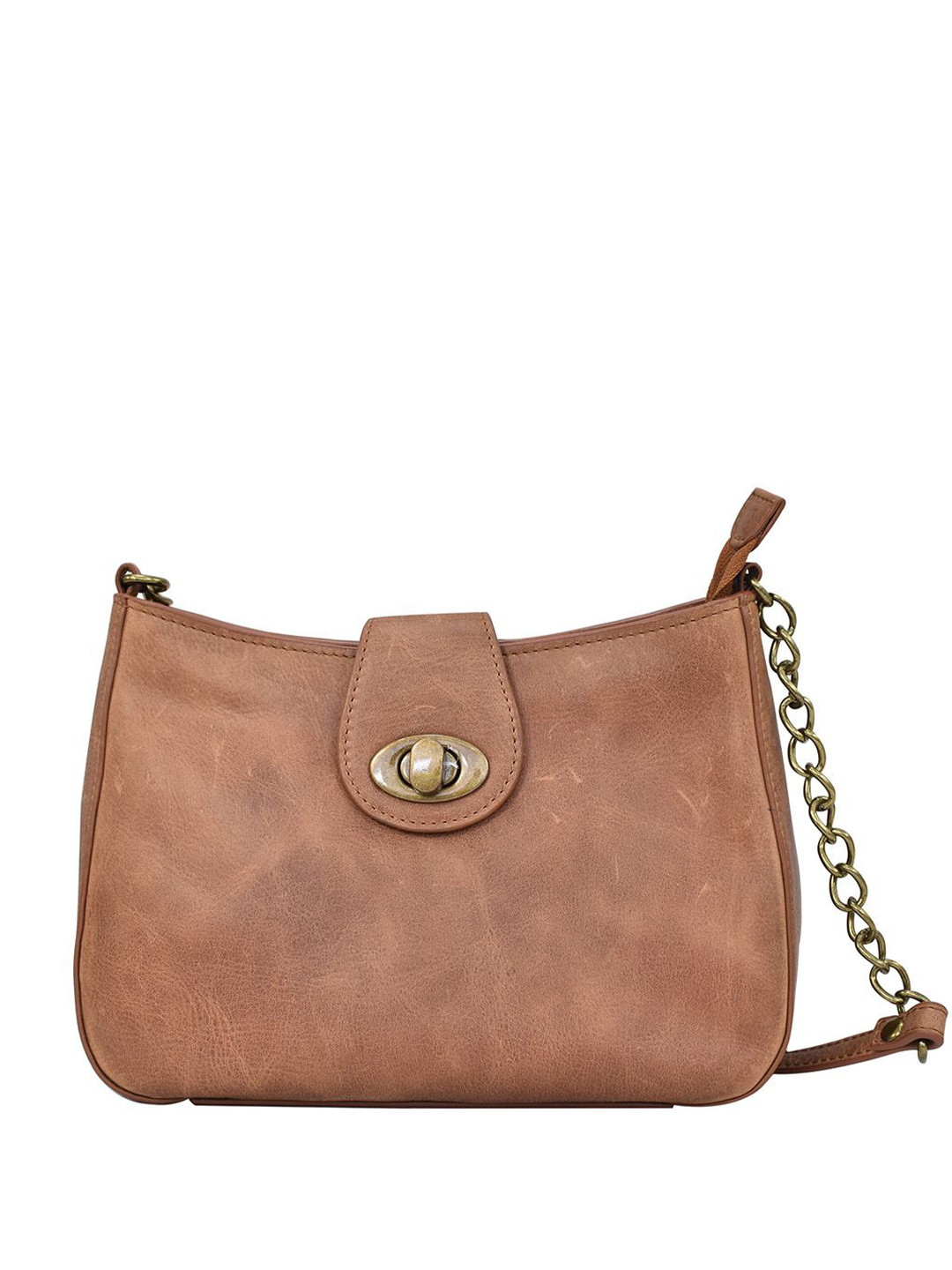 Anuschka One Handle Textured Leather Sling Bag