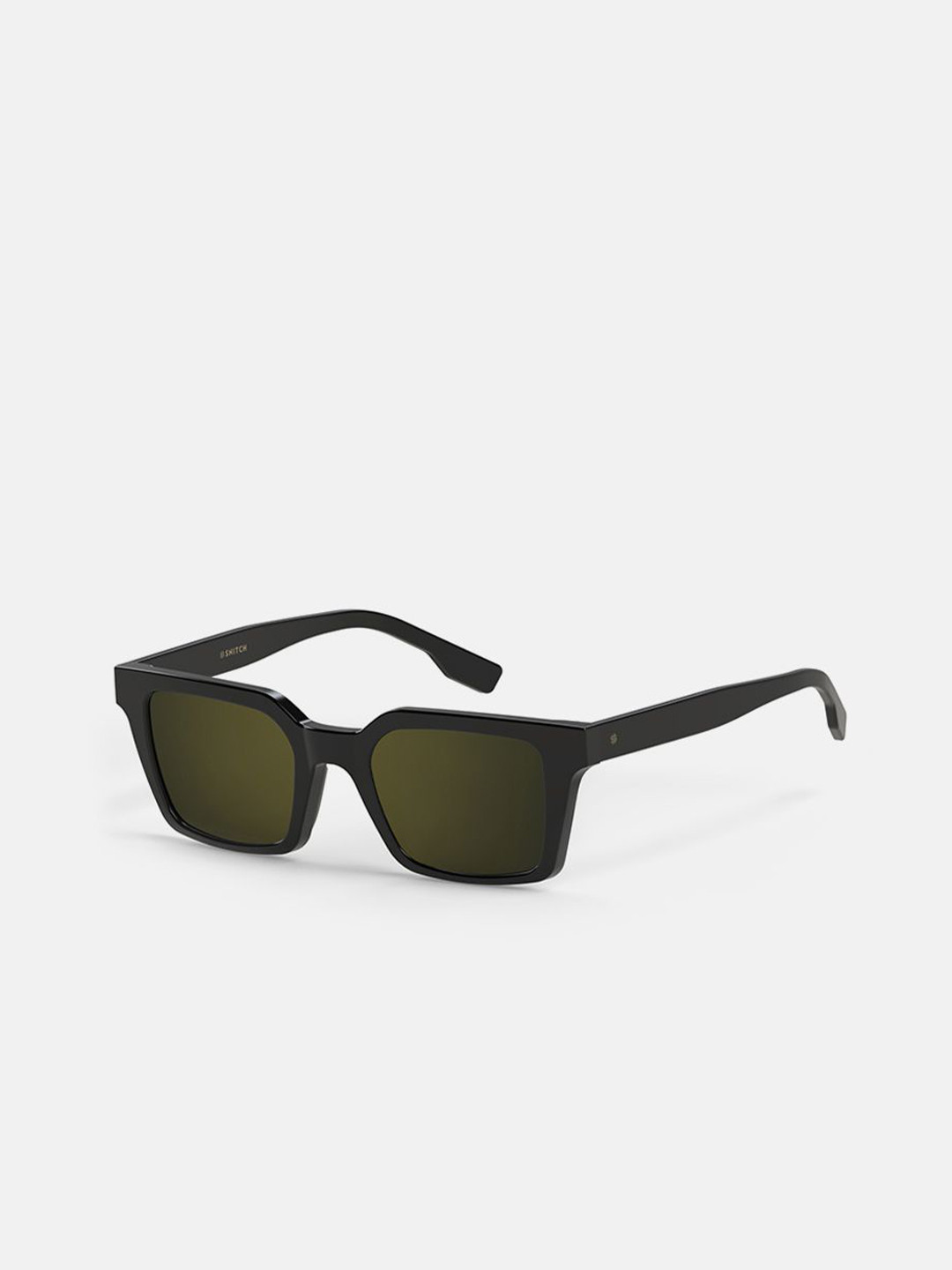 Snitch Men Grey Lens & Black Wayfarer Sunglasses with