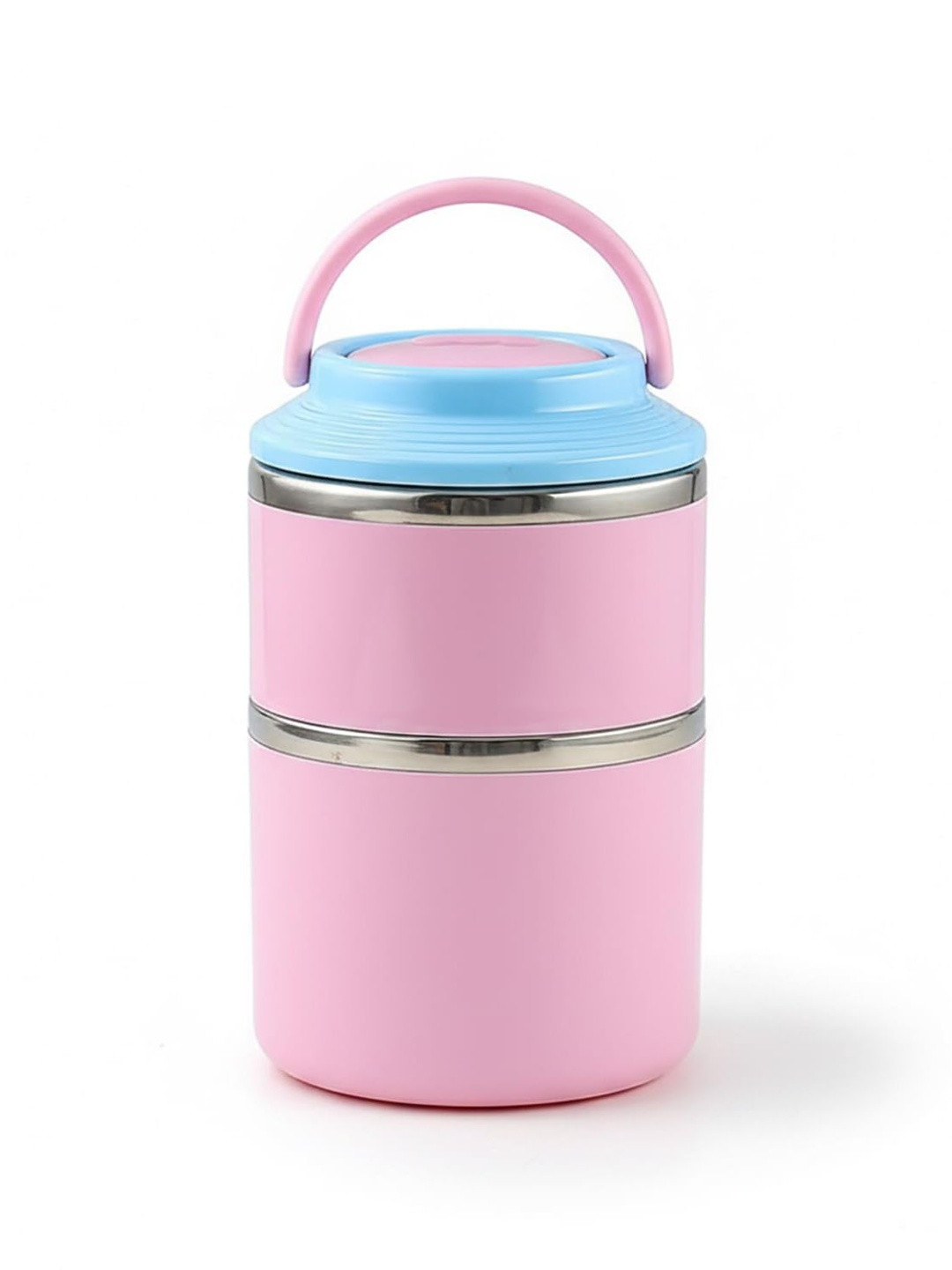 HOUSE OF QUIRK Pink & Blue Leak Resistant Lunch Box