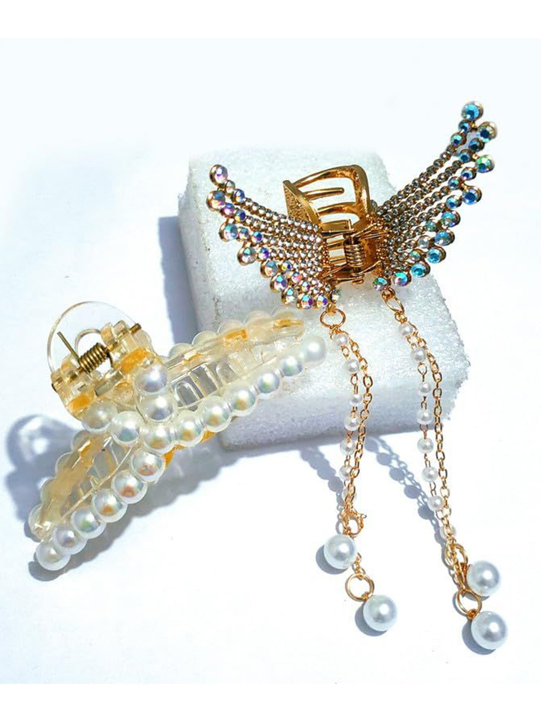 DOCTOR HEALTH SUPER SOFT Women Set of 2 Butterfly Claw Clips