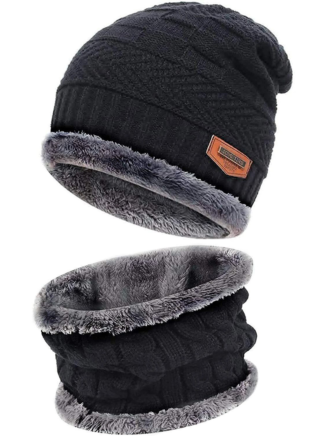 FLEXCYCAP Men Woollen Beanie with Neck Cover
