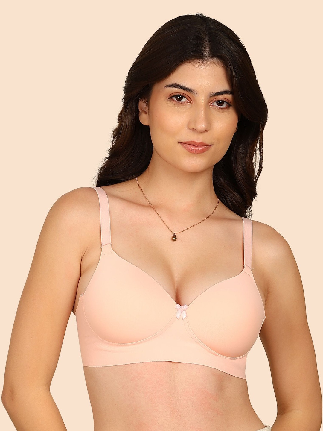 KOMLI Bonded Polyamide Full Coverage Padded Bra