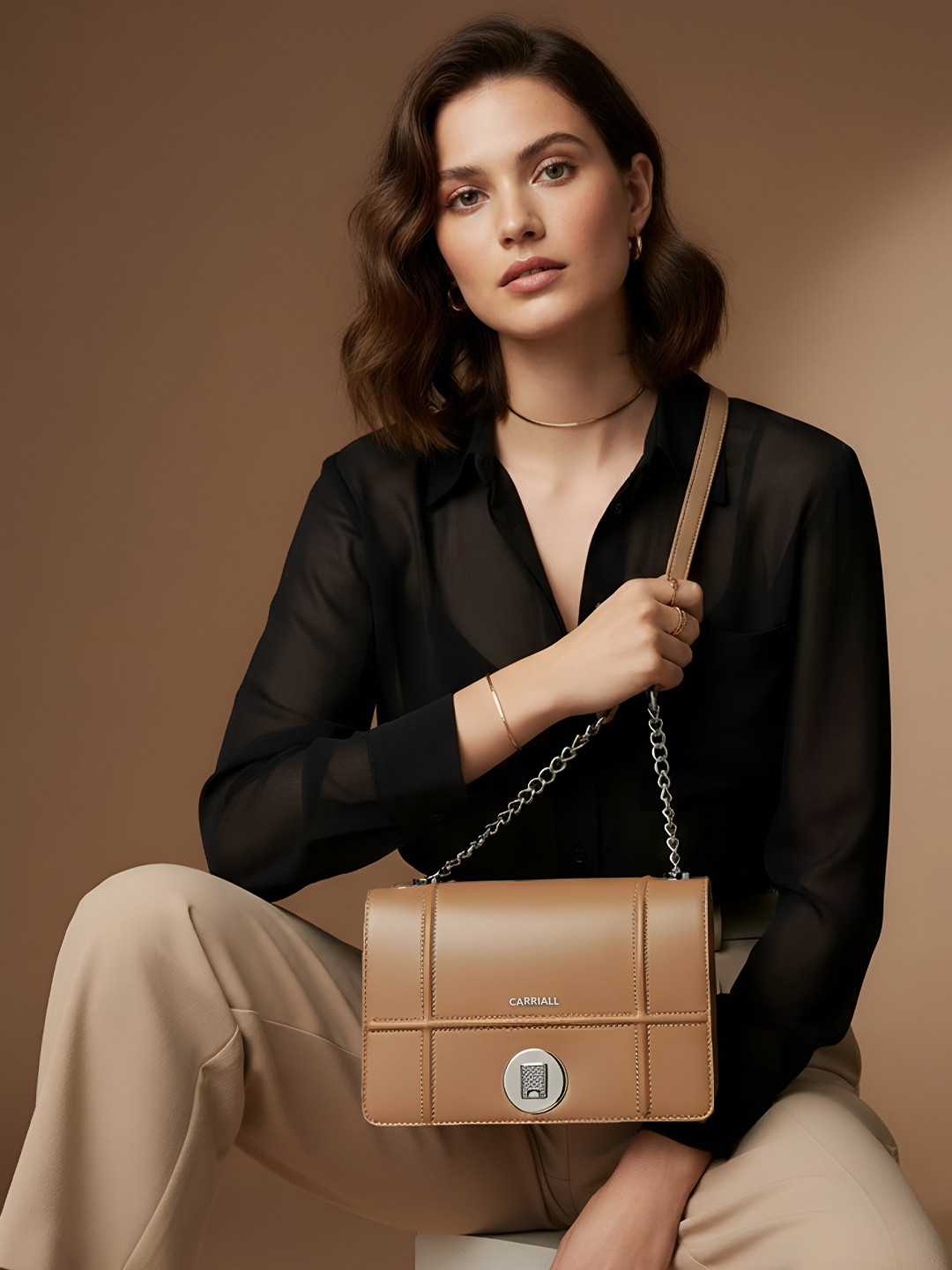 CARRIALL Fable Women Structured Shoulder Bag With Wallet